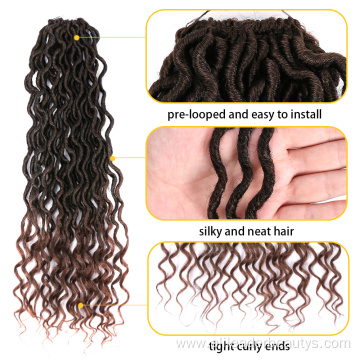 Curly Goddess Locs Crochet Hair For Black Women